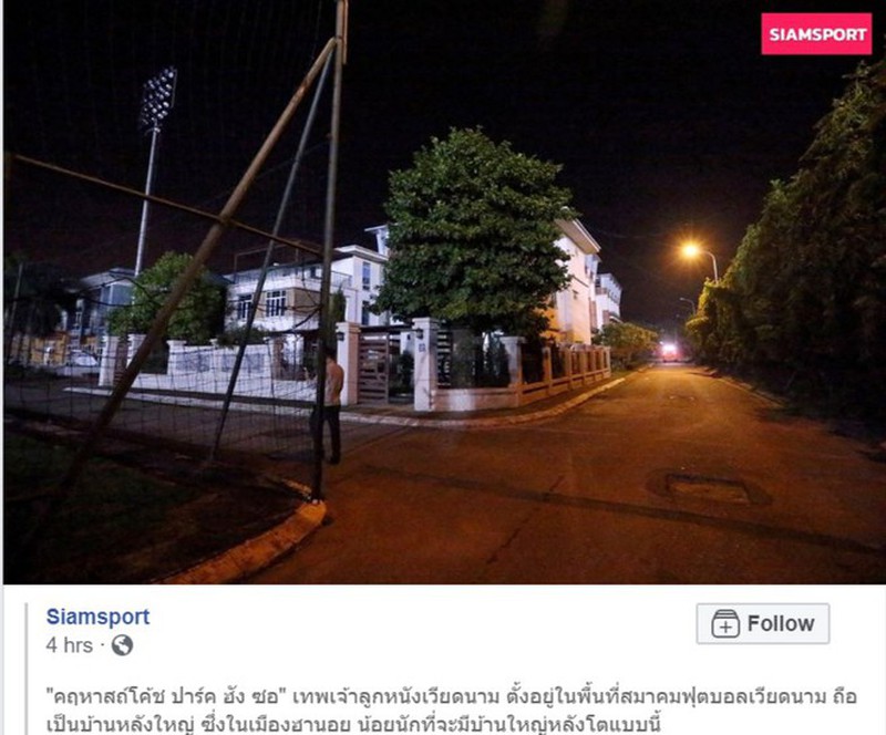 Phóng viên Thái Lan thị sát nhà ông Park trong khuôn viên VFF